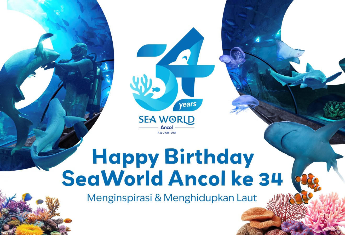HUT ke-34, Sea World Ancol Ajak Masyarakat Makin Cinta Laut