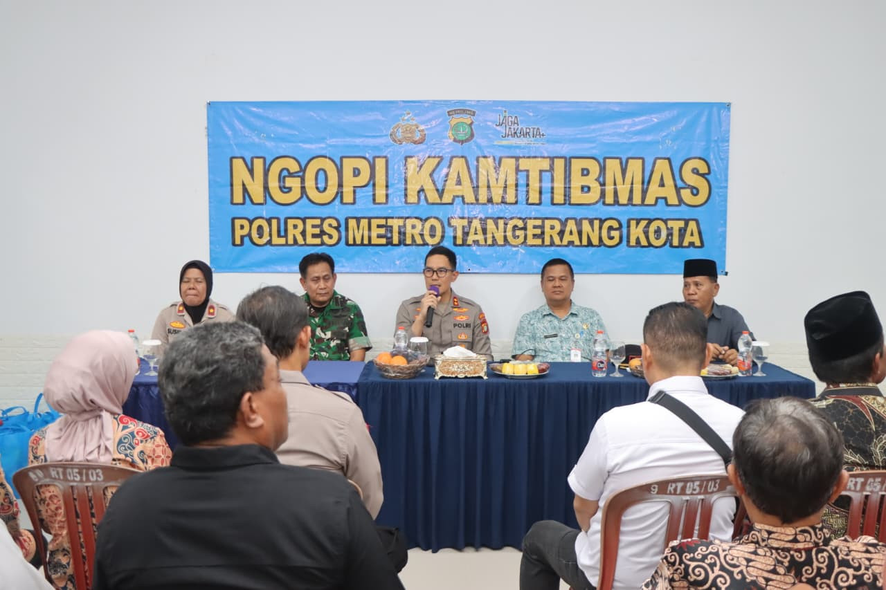Polisi Turun ke Warga, Ngopi Kamtibmas Bahas Kejahatan Anak dan Pinjol Meresahkan