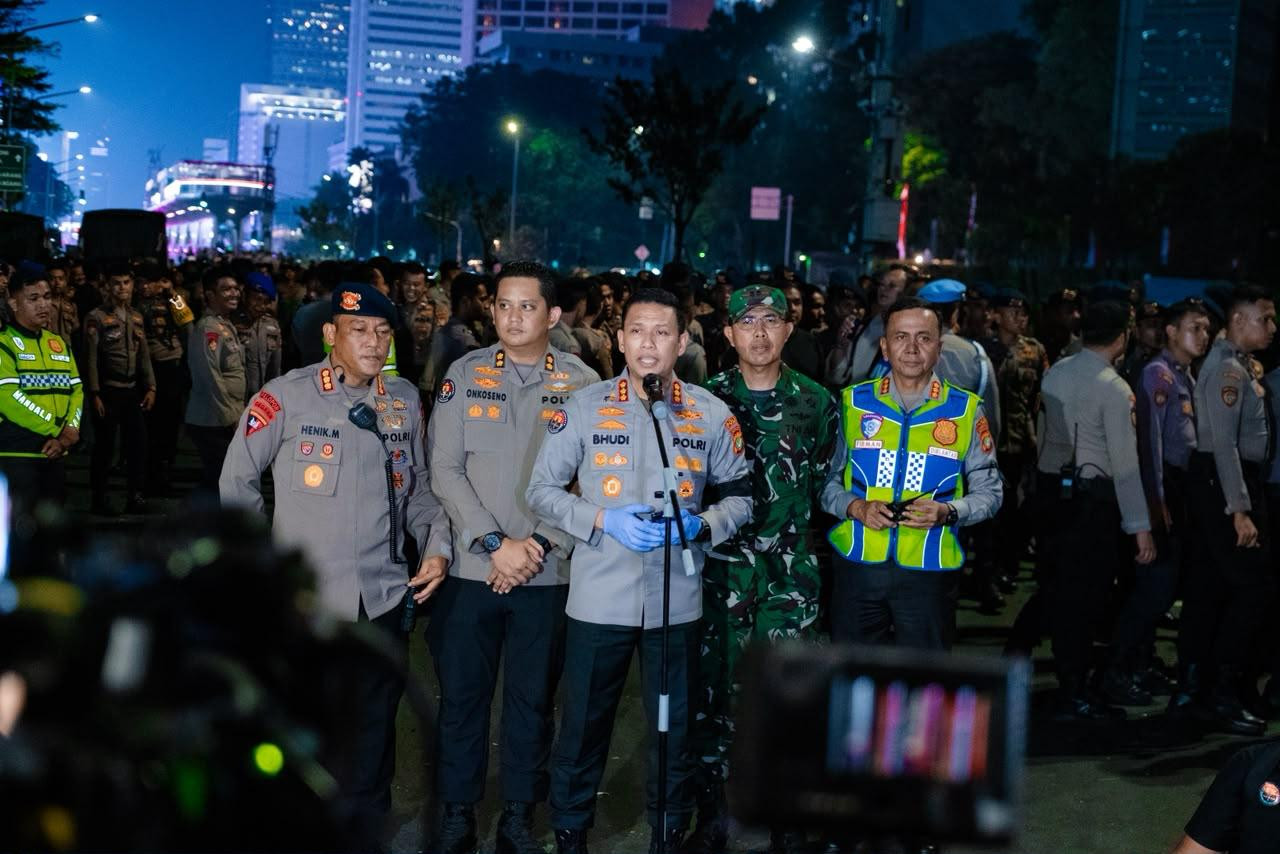Penyampaian Aspirasi Berakhir Aman, Polisi Dalami Temuan Pisau dan Golok